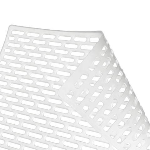 Mata do Zlewu Gumowa Biała 33 x 28 cm Perforowana Antypoślizgowa ORION
