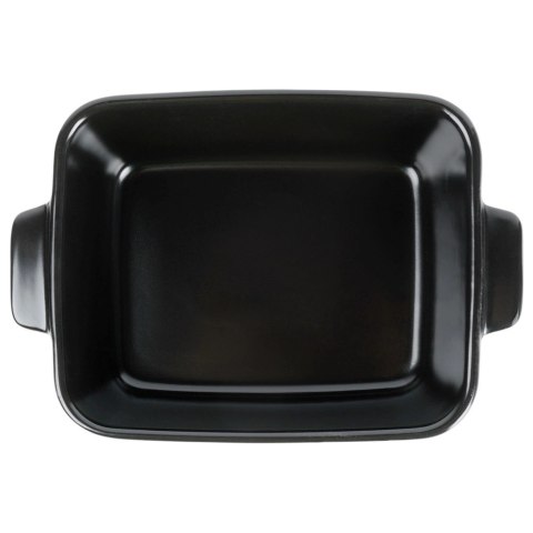 Naczynie Ceramiczne do Zapiekania 16 x 11 cm Czarne z uchwytami VILDE