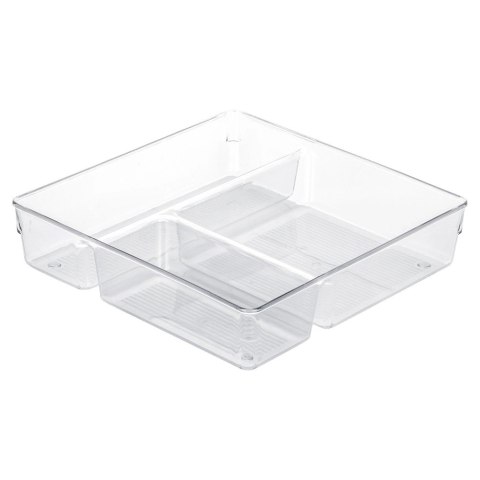 Organizer do Szuflady z Przegródkami 23 x 23 x 5,5 cm VILDE Przezroczysty