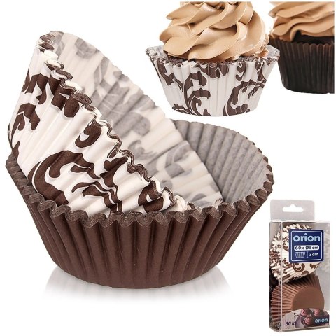 Papilotki Papierowe do Muffinek 60 szt 7,5 cm ORION Dekoracyjne