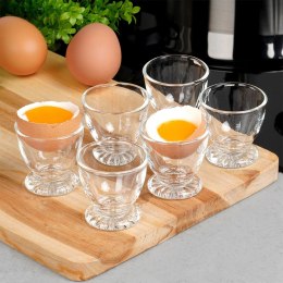 Podstawka na Jajko Szklana Zestaw 6 szt. 5 x 5 cm VILDE na Śniadanie