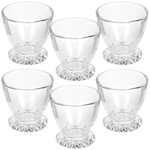 Podstawka na Jajko Szklana Zestaw 6 szt. 5 x 5 cm VILDE na Śniadanie