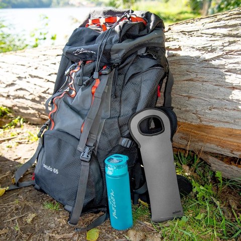 Pokrowiec Termiczny na Butelkę Neopren Szary ORION Uchwyt 38 cm