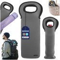 Pokrowiec Termiczny na Butelkę Neopren Szary ORION Uchwyt 38 cm