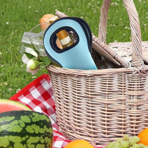 Pokrowiec Termiczny na Butelkę Neopren Niebieski ORION Uchwyt 38 cm