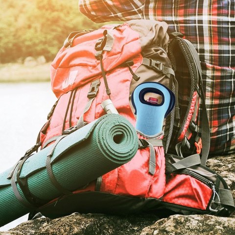 Pokrowiec Termiczny na Butelkę Neopren Niebieski ORION Uchwyt 38 cm