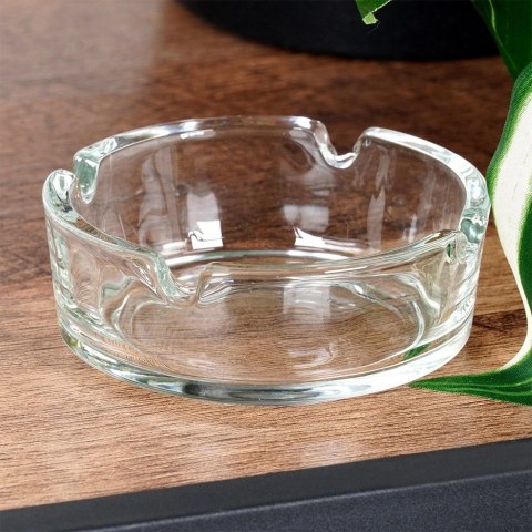 Zestaw 2 Popielniczki Szklane Okrągłe Klasyczne 8 cm VILDE na Taras