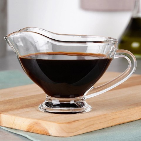 Sosjerka Szklana z Uchem do Sosów i Polew 200 ml Zmywarka VILDE