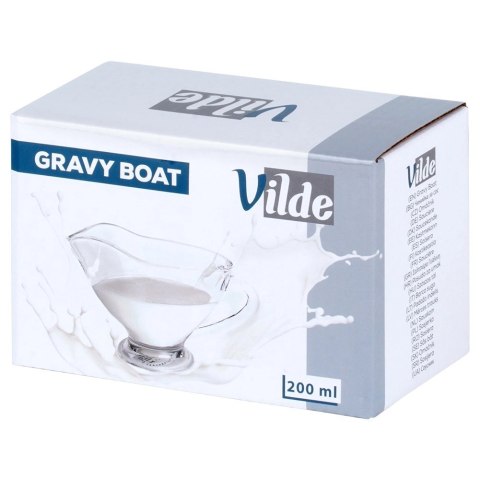 Sosjerka Szklana z Uchem do Sosów i Polew 200 ml Zmywarka VILDE