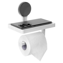 Uchwyt na Papier Toaletowy z Półką BATHROOM na Przyssawkę 18 x 17,5 cm