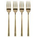 Widelczyki Deserowe Stal Złote 15 cm EXCELLENT HOUSEWARE Zestaw 4 szt.