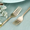 Widelczyki Deserowe Stal Złote 15 cm EXCELLENT HOUSEWARE Zestaw 4 szt.