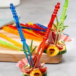 Widelczyki do Przekąsek 25 szt. ORION Wielorazowe Plastik 10,5 cm