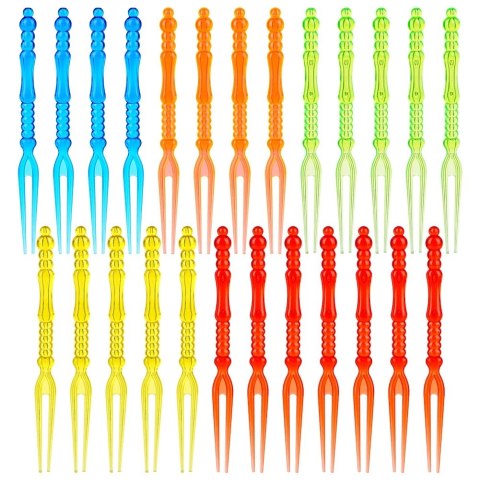 Widelczyki do Przekąsek 25 szt. ORION Wielorazowe Plastik 10,5 cm