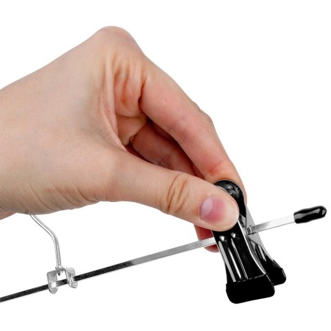 Wieszak na Spodnie z Klipsami 3 szt. STORAGE SOLUTIONS Metalowy 29,5 cm