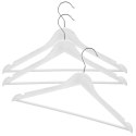 Wieszaki na Ubrania Białe 3 szt. ORION Obrotowe Imitacja Drewna 42,5 cm