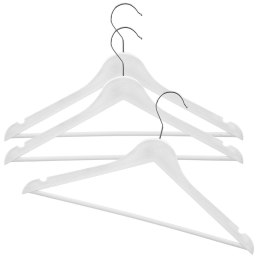 Wieszaki na Ubrania Białe 3 szt. ORION Obrotowe Imitacja Drewna 42,5 cm