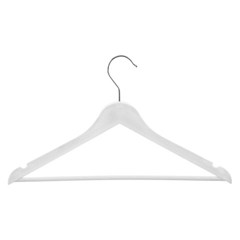 Wieszaki na Ubrania Białe 3 szt. ORION Obrotowe Imitacja Drewna 42,5 cm