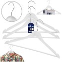 Wieszaki na Ubrania Białe 3 szt. ORION Obrotowe Imitacja Drewna 42,5 cm