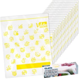 Woreczki Strunowe do Żywności 20 szt. VILDE 18 x 23 cm z Zamknięciem