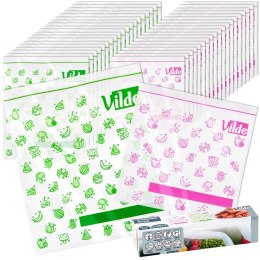 Woreczki Strunowe do Żywności 40 szt. VILDE Dwa Rozmiary M/L