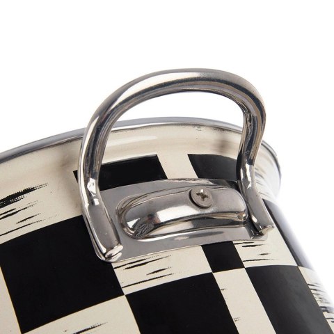 Garnek Emaliowany 3 L ORION SZACHOWNICA 22 cm Indukcja Zmywarka