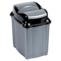 Kosz na Śmieci Plastikowy Szary 5 L ORION Wytrzymały i Pojemny