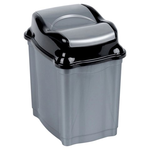 Kosz na Śmieci Plastikowy Szary 5 L ORION Wytrzymały i Pojemny