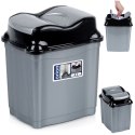Kosz na Śmieci Plastikowy Szary 5 L ORION Wytrzymały i Pojemny