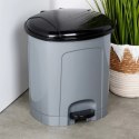 Kosz na Śmieci z Pedałem Plastikowy Szary 11,5 L ORION Wytrzymały i Pojemny
