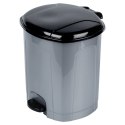 Kosz na Śmieci z Pedałem Plastikowy Szary 21 L ORION Wytrzymały i Pojemny