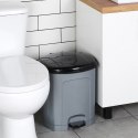 Kosz na Śmieci z Pedałem Plastikowy Szary 21 L ORION Wytrzymały i Pojemny