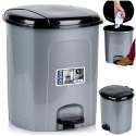 Kosz na Śmieci z Pedałem Plastikowy Szary 21 L ORION Wytrzymały i Pojemny
