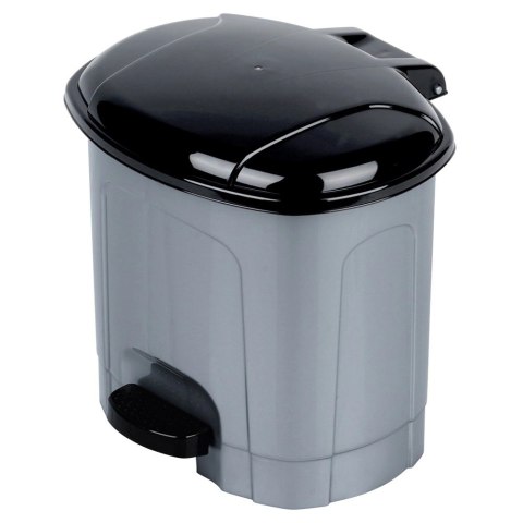 Kosz na Śmieci z Pedałem Plastikowy Szary 3 L ORION Wytrzymały i Pojemny