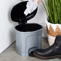 Kosz na Śmieci z Pedałem Plastikowy Szary 3 L ORION Wytrzymały i Pojemny