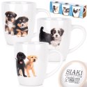 Kubki Ceramiczne Psy 220 ml 3 Szt. ORION do Zmywarki i Mikrofali