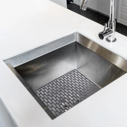 Mata do Zlewu Gumowa Szara 33 x 28 cm Perforowana Antypoślizgowa ORION