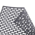 Mata do Zlewu Gumowa Szara 33 x 28 cm Perforowana Antypoślizgowa ORION