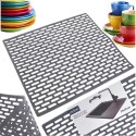 Mata do Zlewu Gumowa Szara 33 x 28 cm Perforowana Antypoślizgowa ORION
