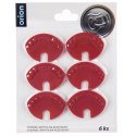 Otwieracz do Puszek 2w1 6 szt 4,5 x 3,5 cm ORION Czerwony Nakładka Ochronna