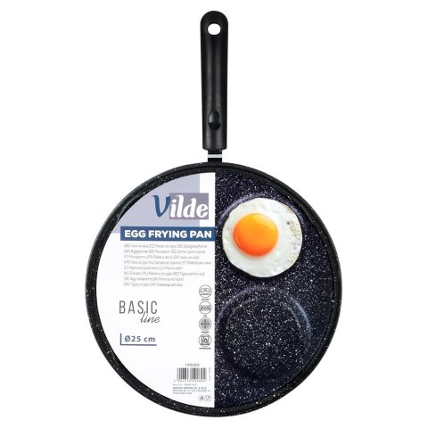 Patelnia do Jajek Granitowa 4 Otwory 24 cm VILDE Line Nieprzywierająca