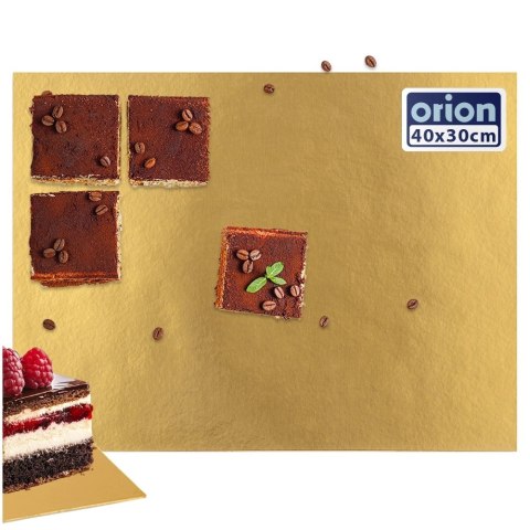 Podkład pod Tort Prostokąt Złoty 40 x 30 cm ORION Gruba Podkładka