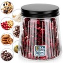 Pojemnik na produkty sypkie szklany z pokrywką 700 ml