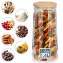 Pojemnik na produkty sypkie szklany z pokrywką i uszczelką 1,4 l