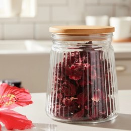 Pojemnik na produkty sypkie szklany z pokrywką i uszczelką 700 ml
