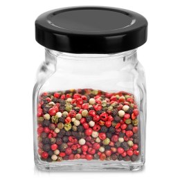 Pojemnik Szklany na Przyprawy 120 ml ORION z Metalową Nakrętką 7 x 5,5 cm