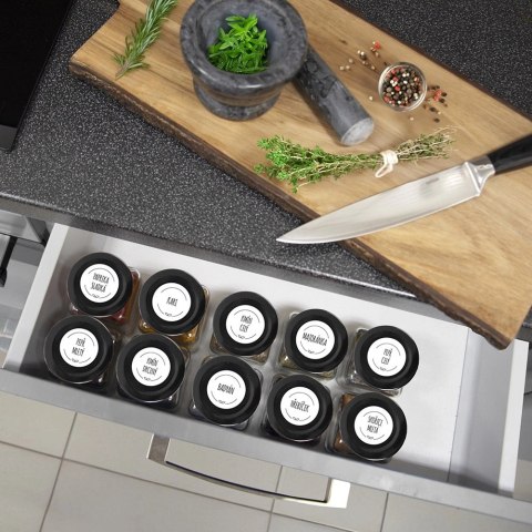 Pojemnik Szklany na Przyprawy 120 ml ORION z Metalową Nakrętką 7 x 5,5 cm