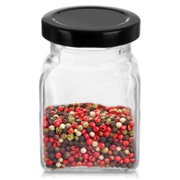 Pojemnik Szklany na Przyprawy 170 ml ORION z Metalową Nakrętką 9,5 x 5,5 cm