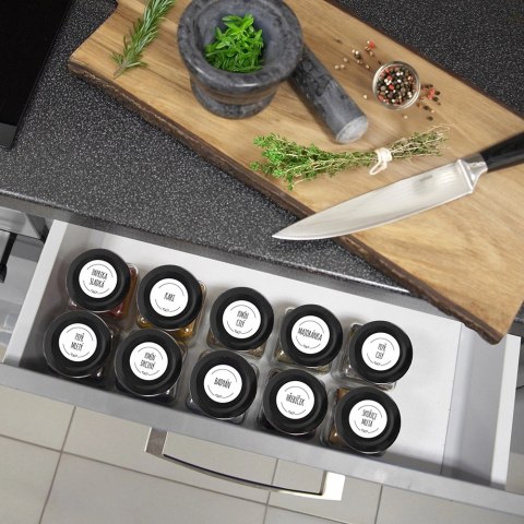 Pojemnik Szklany na Przyprawy 170 ml ORION z Metalową Nakrętką 9,5 x 5,5 cm