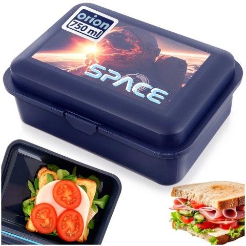 Pojemnik Lunchbox Śniadaniowy ORION 750 ml Zamykany 18 x 13 cm